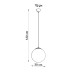Pendant lamp SOLLUX SL.2217 UGO TAUPE 1 x E27 Pendant lamp SOLLUX SL.2217 UGO TAUPE 1 x E27
