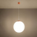 Pendant lamp SOLLUX SL.2221 UGO 40 RED OCHRE 1 x E27