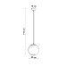 Pendant lamp SOLLUX SL.2222 UGO BURGUNDY 1 x E27