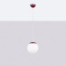 Pendant lamp SOLLUX SL.2224 UGO 40 BURGUNDY 1 x E27