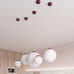Pendant lamp SOLLUX SL.2224 UGO 40 BURGUNDY 1 x E27