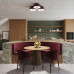 Ceiling lamp SOLLUX SL.2280 OMIQ BURGUNDY 4 x E27 Ceiling lamp SOLLUX SL.2280 OMIQ BURGUNDY 4 x E27
