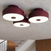 Ceiling lamp SOLLUX SL.2280 OMIQ BURGUNDY 4 x E27 Ceiling lamp SOLLUX SL.2280 OMIQ BURGUNDY 4 x E27