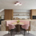 Ceiling lamp SOLLUX SL.2282 OMIQ PINK 4 x E27 Ceiling lamp SOLLUX SL.2282 OMIQ PINK 4 x E27