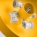Ceiling lamp SOLLUX SL.2284 OMIQ YELLOW 4 x E27 Ceiling lamp SOLLUX SL.2284 OMIQ YELLOW 4 x E27