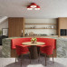 Ceiling lamp SOLLUX SL.2285 OMIQ RED 4 x E27 Ceiling lamp SOLLUX SL.2285 OMIQ RED 4 x E27