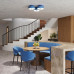 Ceiling lamp SOLLUX SL.2287 OMIQ LIGHT BLUE 4 x E27 Ceiling lamp SOLLUX SL.2287 OMIQ LIGHT BLUE 4 x E27