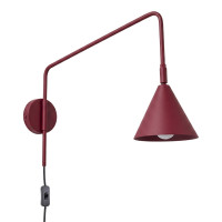 Wall lamp SOLLUX SL.2289 NOX BURGUNDY 1 x E14