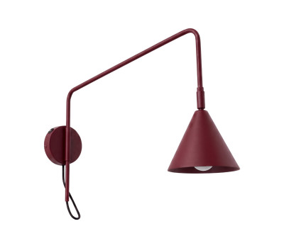 Wall lamp SOLLUX SL.2498 NOX BURGUNDY / TAUPE 1 x E14