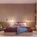 Wall lamp SOLLUX SL.2505 NOX LIGHT BLUE / TAUPE 1 x E14