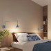Wall lamp SOLLUX SL.2505 NOX LIGHT BLUE / TAUPE 1 x E14
