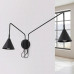 Wall lamp SOLLUX SL.2507 NOX BLACK 2 x E14