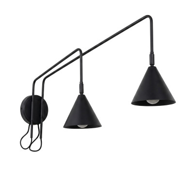 Wall lamp SOLLUX SL.2507 NOX BLACK 2 x E14