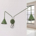 Wall lamp SOLLUX SL.2510 NOX OLIVE GREEN 2 x E14