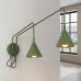 Wall lamp SOLLUX SL.2510 NOX OLIVE GREEN 2 x E14
