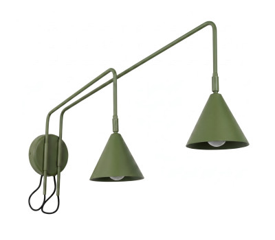 Wall lamp SOLLUX SL.2510 NOX OLIVE GREEN 2 x E14