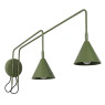 Wall lamp SOLLUX SL.2510 NOX OLIVE GREEN 2 x E14