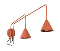 Wall lamp SOLLUX SL.2511 NOX RED OCHRE 2 x E14 Wall lamp SOLLUX SL.2511 NOX RED OCHRE 2 x E14