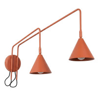 Wall lamp SOLLUX SL.2511 NOX RED OCHRE 2 x E14 Wall lamp SOLLUX SL.2511 NOX RED OCHRE 2 x E14
