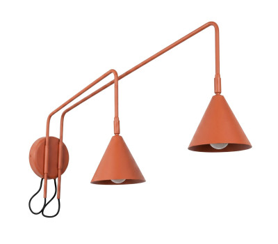 Wall lamp SOLLUX SL.2511 NOX RED OCHRE 2 x E14 Wall lamp SOLLUX SL.2511 NOX RED OCHRE 2 x E14