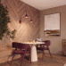Аплик SOLLUX SL.2513 NOX BURGUNDY / TAUPE 2 x E14
