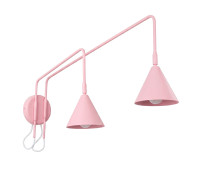 Wall lamp SOLLUX SL.2515 NOX 2 PINK / TAUPE 2 x E14 Wall lamp SOLLUX SL.2515 NOX 2 PINK / TAUPE 2 x E14