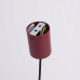 Pendant lamp SOLLUX SL.2543 NOX 40 BURGUNDY 1 x E27 Pendant lamp SOLLUX SL.2543 NOX 40 BURGUNDY 1 x E27