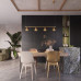 Pendant lamp SOLLUX SL.2553 NOX GOLD 4 x E14 Pendant lamp SOLLUX SL.2553 NOX GOLD 4 x E14