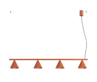 Chandelier SOLLUX SL.2556 NOX 4L RED OCHRE 4 x E14 Chandelier SOLLUX SL.2556 NOX 4L RED OCHRE 4 x E14