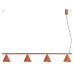 Пендел SOLLUX SL.2556 NOX 4L RED OCHRE 4 x E14