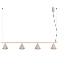 Pendant lamp SOLLUX SL.2557 NOX TAUPE 4 x E14