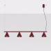 Pendant lamp SOLLUX SL.2558 NOX 4L BURGUNDY 4 x E14 Pendant lamp SOLLUX SL.2558 NOX 4L BURGUNDY 4 x E14
