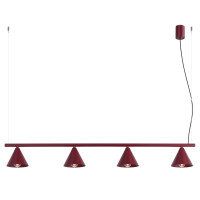 Pendant lamp SOLLUX SL.2558 NOX 4L BURGUNDY 4 x E14