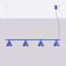 Пендел SOLLUX SL.2559 NOX 4L ULTRAMARINE 4 x E14 Пендел SOLLUX SL.2559 NOX 4L ULTRAMARINE 4 x E14