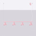 Pendant lamp SOLLUX SL.2560 NOX 4L PINK 4 x E14 Pendant lamp SOLLUX SL.2560 NOX 4L PINK 4 x E14