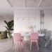 Pendant lamp SOLLUX SL.2560 NOX 4L PINK 4 x E14 Pendant lamp SOLLUX SL.2560 NOX 4L PINK 4 x E14