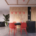 Pendant lamp SOLLUX SL.2563 NOX 4L RED 4 x E14