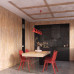 Pendant lamp SOLLUX SL.2563 NOX 4L RED 4 x E14