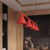 Pendant lamp SOLLUX SL.2563 NOX 4L RED 4 x E14