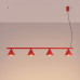 Pendant lamp SOLLUX SL.2563 NOX 4L RED 4 x E14