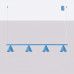 Pendant lamp SOLLUX SL.2565 NOX 4L LIGHT BLUE 4 x E14