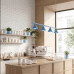 Pendant lamp SOLLUX SL.2565 NOX 4L LIGHT BLUE 4 x E14