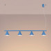 Pendant lamp SOLLUX SL.2565 NOX 4L LIGHT BLUE 4 x E14