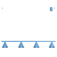 Pendant lamp SOLLUX SL.2565 NOX 4L LIGHT BLUE 4 x E14