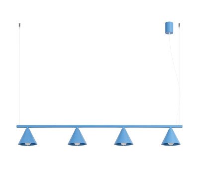 Pendant lamp SOLLUX SL.2565 NOX 4L LIGHT BLUE 4 x E14