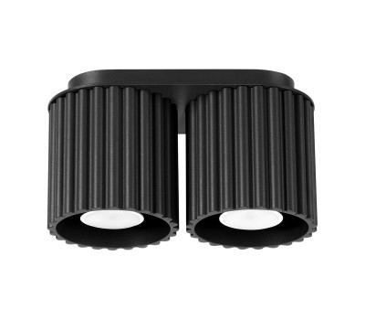 Луна за външен монтаж SOLLUX SL.1785 AURA BLACK 2 x GU10