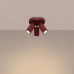 SOLLUX SL.1928 KARBON BURGUNDY ROUND 3 x GU10 SOLLUX SL.1928 KARBON BURGUNDY ROUND 3 x GU10