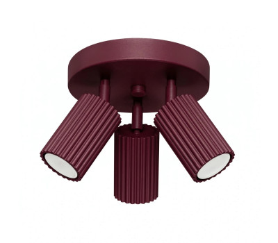 SOLLUX SL.1928 KARBON BURGUNDY ROUND 3 x GU10 SOLLUX SL.1928 KARBON BURGUNDY ROUND 3 x GU10