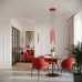 Аплик SOLLUX SL.2144 PASTELO 2 RED 2 x G9