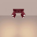 Спот SOLLUX SL.2304 KARBON BURGUNDY SQUARE 4 x GU10 Спот SOLLUX SL.2304 KARBON BURGUNDY SQUARE 4 x GU10